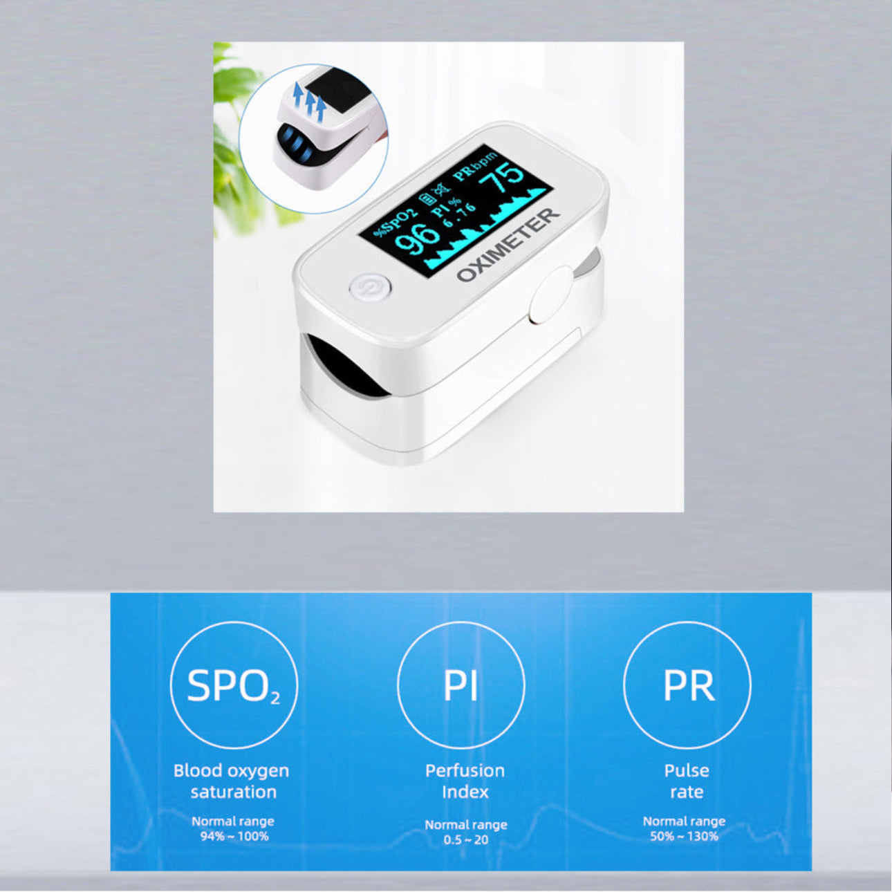 Certified Finger Pulse Oximeter 