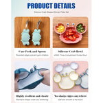 Φόρτωση εικόνας στο εργαλείο προβολής Συλλογής, Σετ Φαγητού Σιλικόνης για Μωρά με Βεντούζα – BPA Free (Πιατάκι, Κουταλάκι &amp; Πιρουνάκι)
