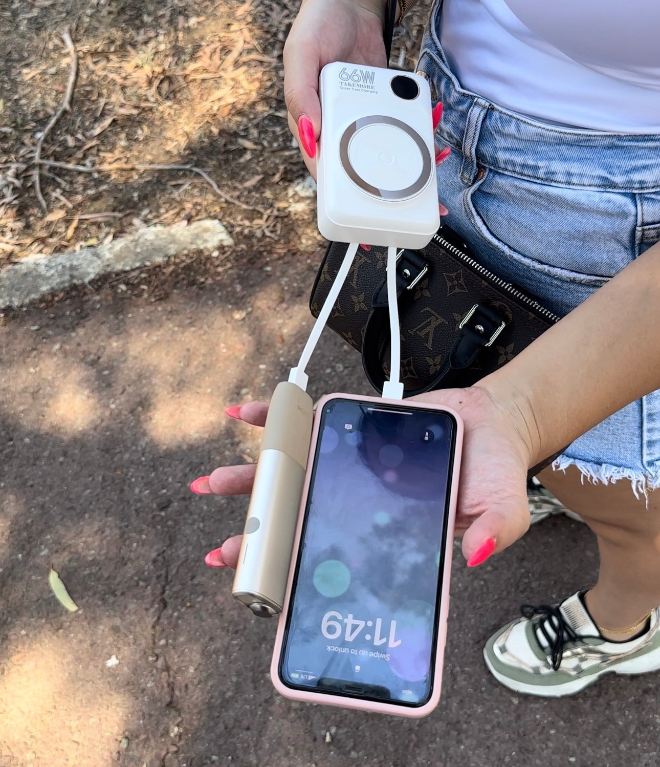 Mini size Power bank 20000 mah με δώρο φορτιστή