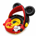 Φόρτωση εικόνας στο εργαλείο προβολής Συλλογής, Φουσκωτό Σωσίβιο Κάθισμα Mickey &amp; Minnie με Σκίαστρο – για μωρά 6 μηνών έως 4 ετών
