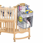 Φόρτωση εικόνας στο εργαλείο προβολής Συλλογής, Κρεμαστό Κουτί Οργάνωσης Μωρού για Κρεβάτι &amp; Αλλαξιέρα – 6 Θήκες
