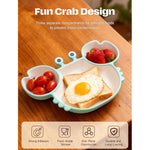 Φόρτωση εικόνας στο εργαλείο προβολής Συλλογής, Σετ Φαγητού Σιλικόνης για Μωρά με Βεντούζα – BPA Free (Πιατάκι, Κουταλάκι &amp; Πιρουνάκι)
