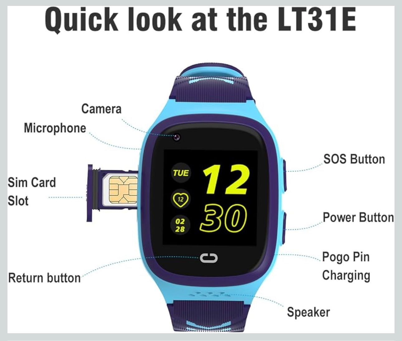 Children's 4g Smart watch with GPS 