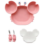 Φόρτωση εικόνας στο εργαλείο προβολής Συλλογής, Σετ Φαγητού Σιλικόνης για Μωρά με Βεντούζα – BPA Free (Πιατάκι, Κουταλάκι &amp; Πιρουνάκι)
