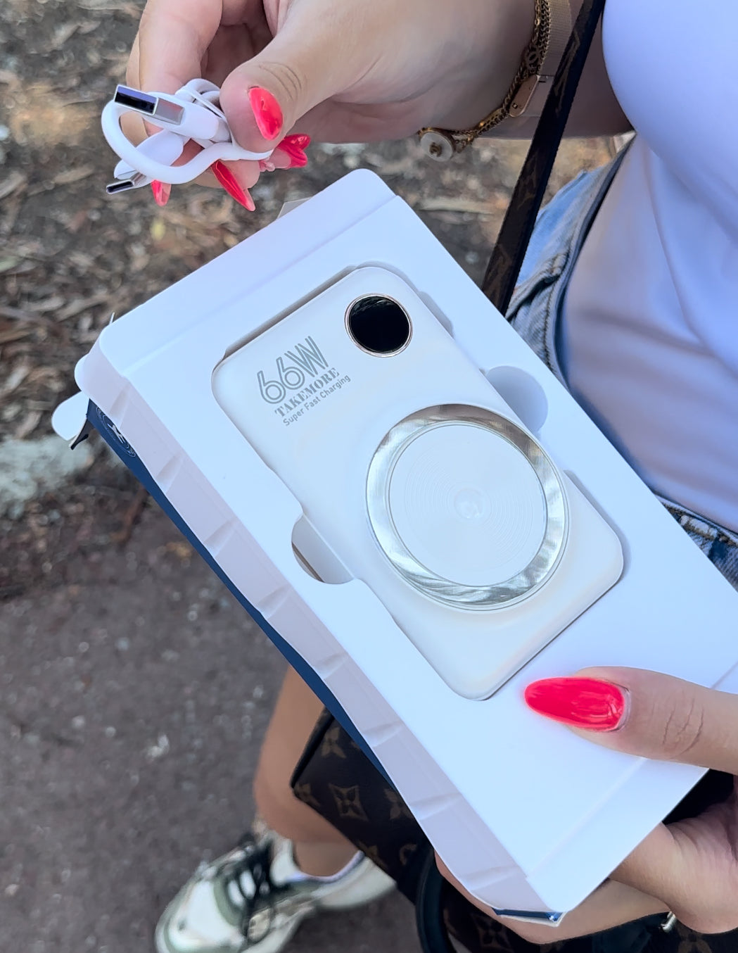 Mini size Power bank 20000 mah με δώρο φορτιστή