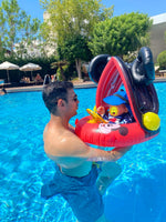 Φόρτωση εικόνας στο εργαλείο προβολής Συλλογής, Φουσκωτό Σωσίβιο Κάθισμα Mickey &amp; Minnie με Σκίαστρο – για μωρά 6 μηνών έως 4 ετών
