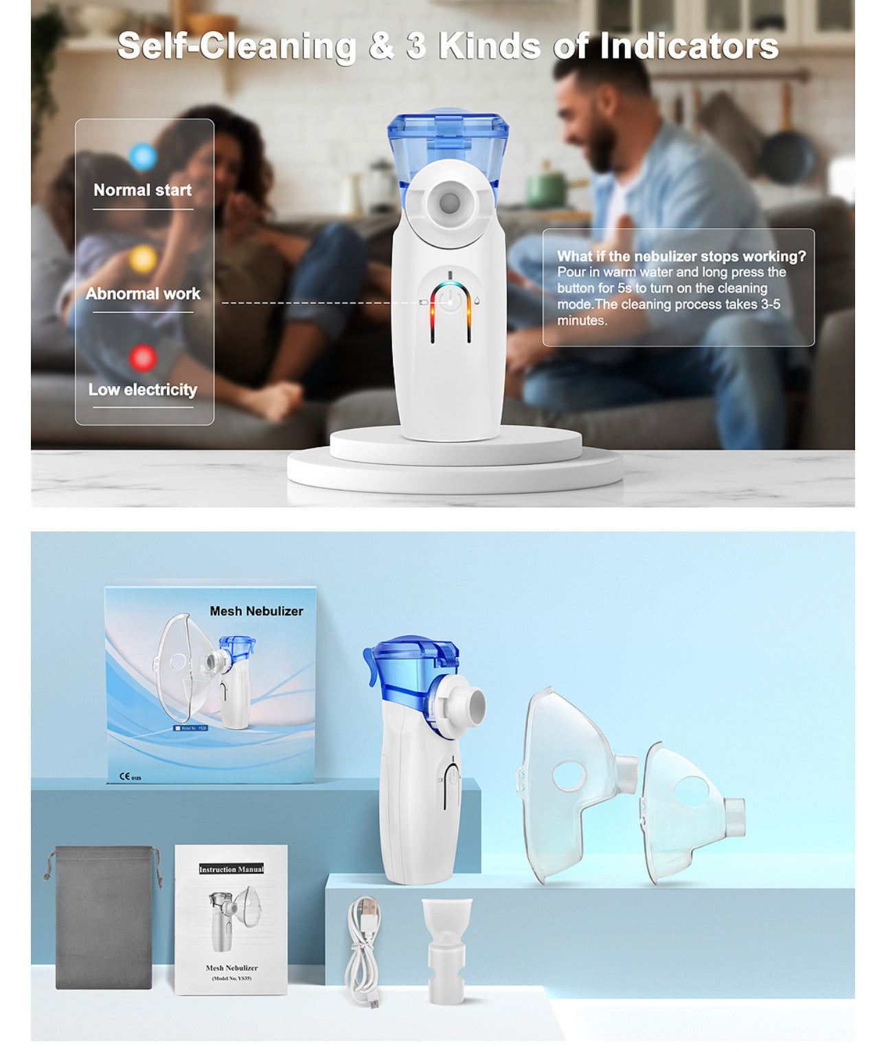 Certified Portable-Silent Nebulizer