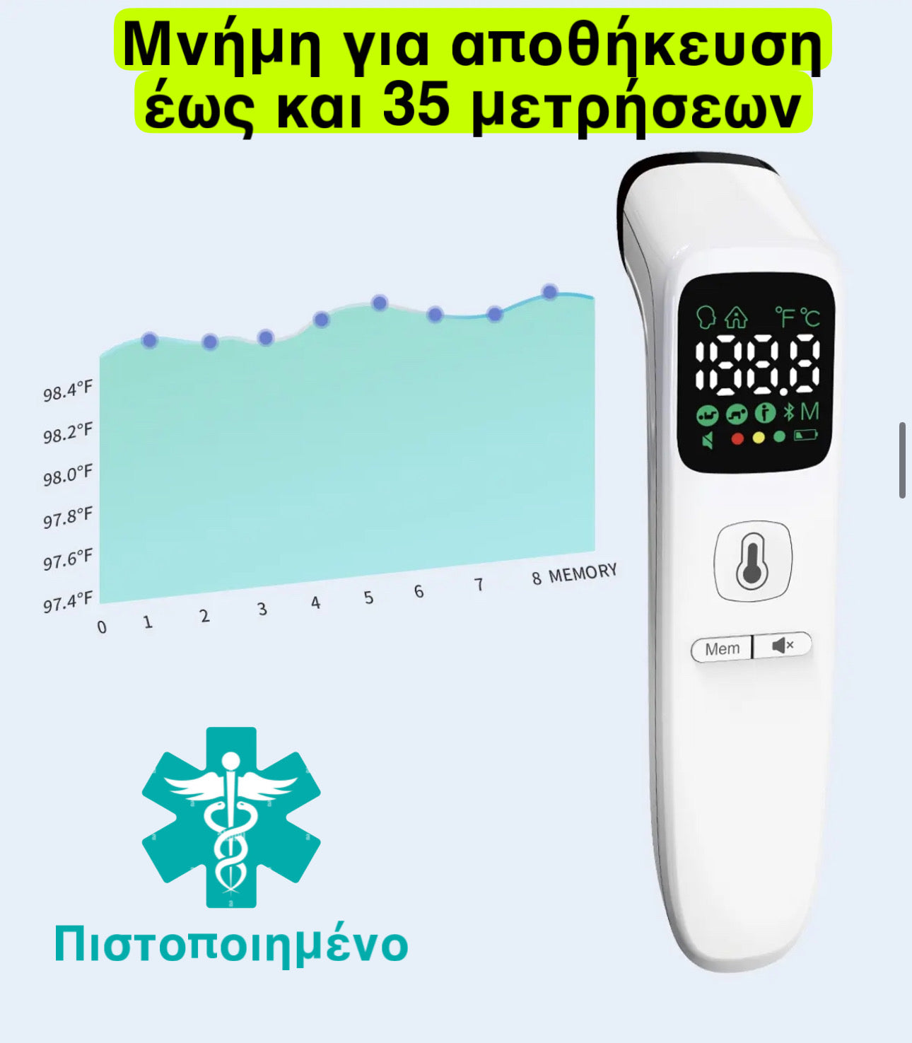 🥇Πιστοποιημένο  ψηφιακό 🌡️θερμόμετρο