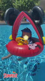 Φόρτωση και αναπαραγωγή βίντεο στο εργαλείο προβολής Συλλογής, Φουσκωτό Σωσίβιο Κάθισμα Mickey &amp; Minnie με Σκίαστρο – για μωρά 6 μηνών έως 4 ετών
