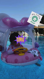 Φόρτωση και αναπαραγωγή βίντεο στο εργαλείο προβολής Συλλογής, Φουσκωτό Σωσίβιο Κάθισμα Mickey &amp; Minnie με Σκίαστρο – για μωρά 6 μηνών έως 4 ετών
